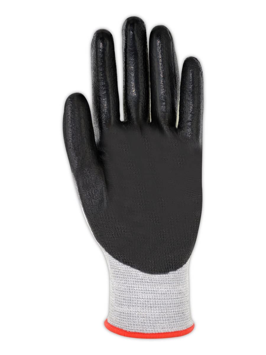 **ANSI A3 ESD Polyurethane Palm Coated Work Gloves - MAGID D-ROC GPD352, Size 9/Large, 12 Pairs - Durable, Anti-Static, Grip Protection for Electronics Assembly, Warehouse & Industrial Work**