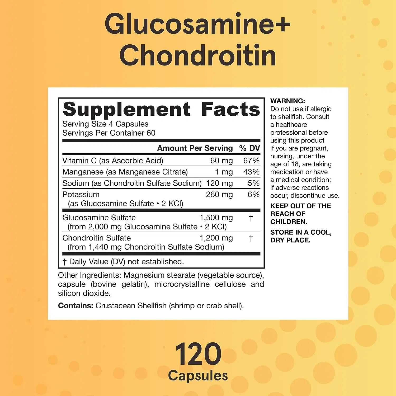 Jarrow Formulas Glucosamine + Chondroitin Supplement for Joint Support - Supports Healthy Cartilage & Mobility - Ideal for Athletes & Active Adults