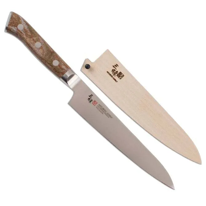 Zanmai Pro Petty SE 5.9 Inch Japanese Kitchen Knife with Saya Sheath - Perfect for Slicing, Dicing & Precision Cutting in Home Cooking & Professional Kitchens