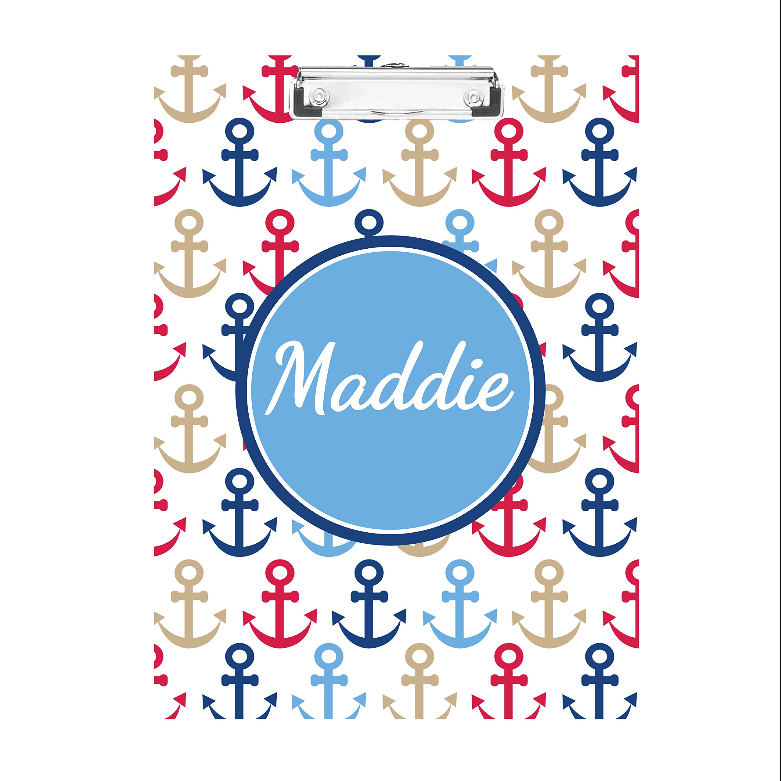 Double-Sided Hardboard Clipboard with Multicolored Anchors - Perfect for Office, School, and Home Organization (8.5x11 Inch)