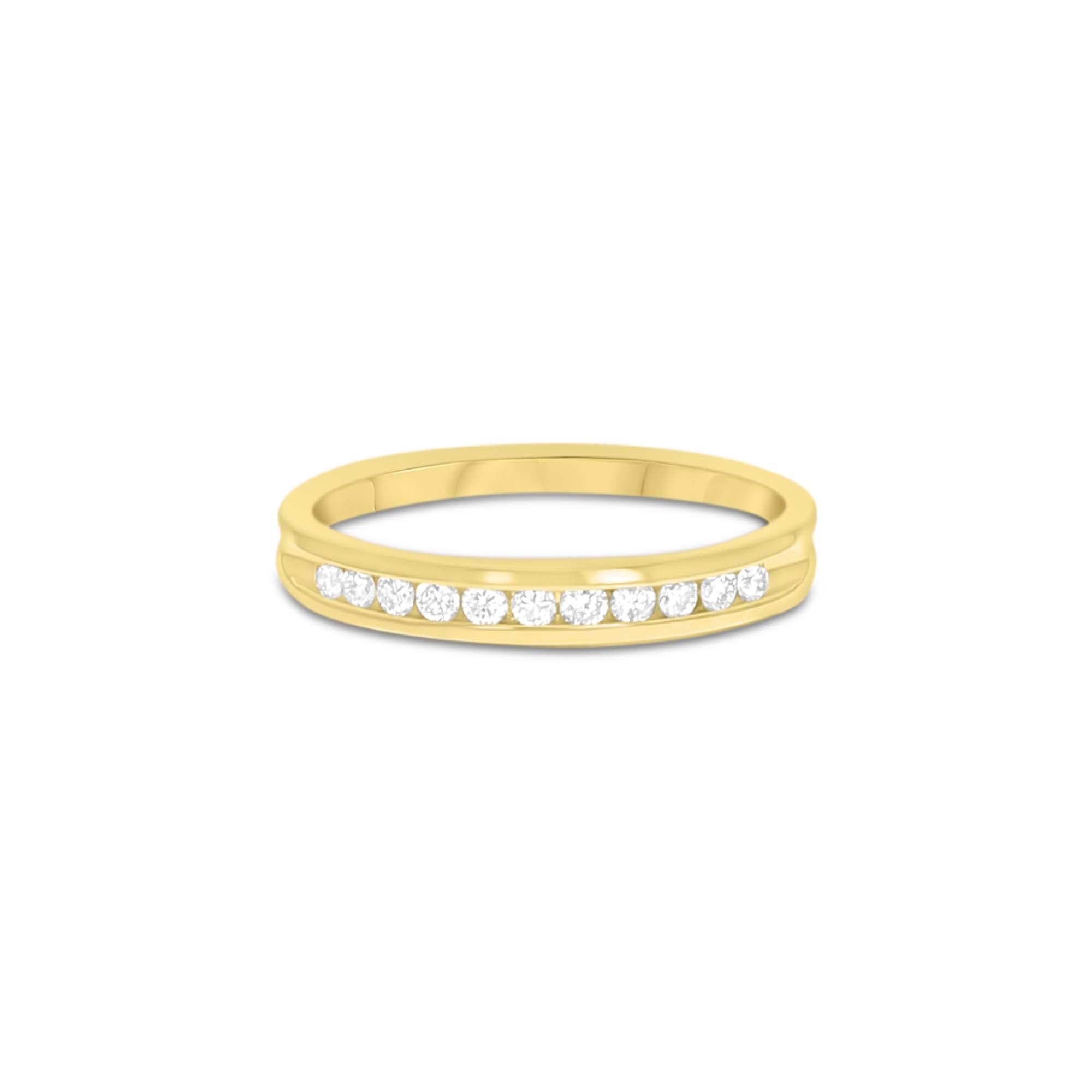 Classic Diamond Wedding Band - 0.20cttw 14K Yellow Gold Ring for Women - Perfect for Engagement, Anniversary & Bridal Jewelry Gifts