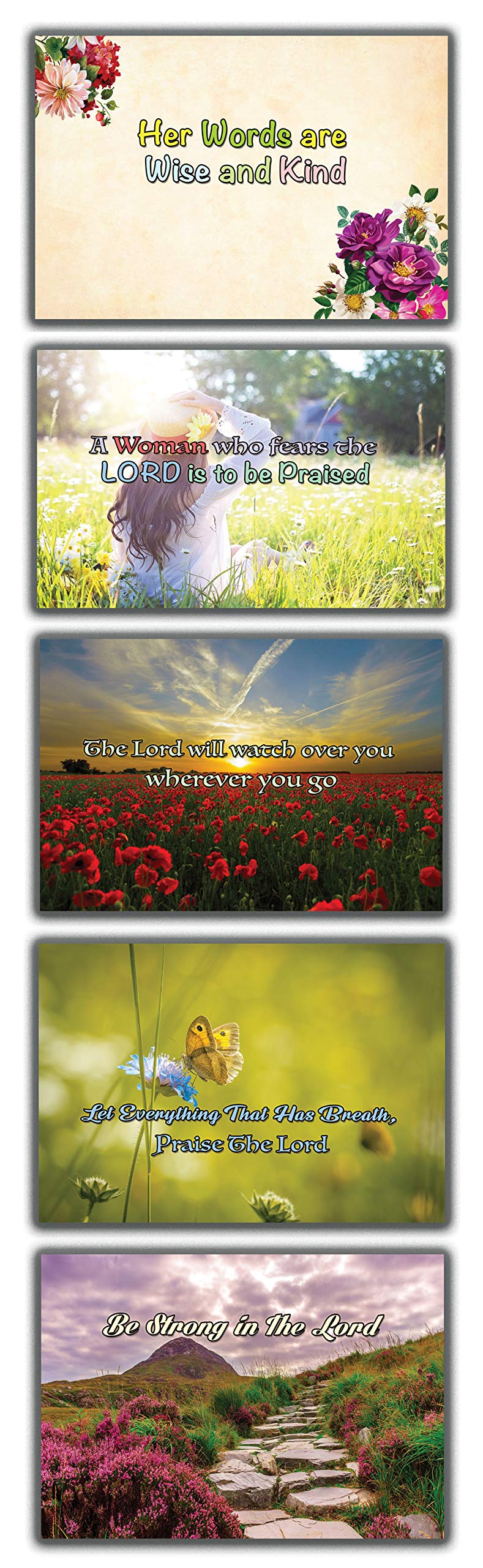 Inspirational Daily Devotional Cards for Women - NIV Bible Study Cards (30 Cards x 4 Sets) - Perfect for Morning Meditation, Bible Study Groups & Personal Spiritual Growth