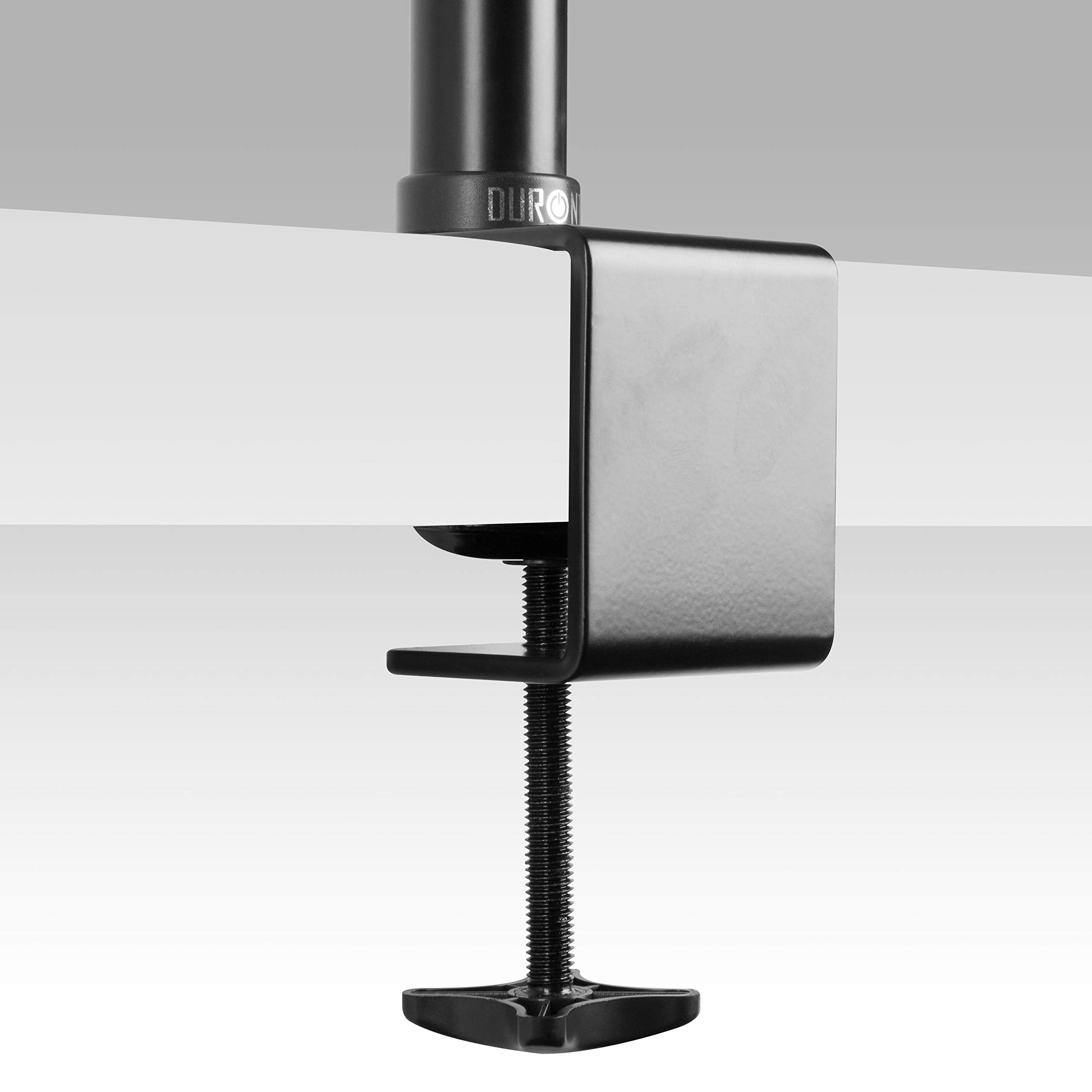 Duronic DM15 DM25 DM35 80cm Black Monitor Desk Mount Arm | Heavy Duty Steel Pole with Extra Long 800mm Reach (32mm Diameter) | Includes Clamp for Secure Installation | Perfect for Home Office, Gaming Setup & Dual Monitor Workstations
