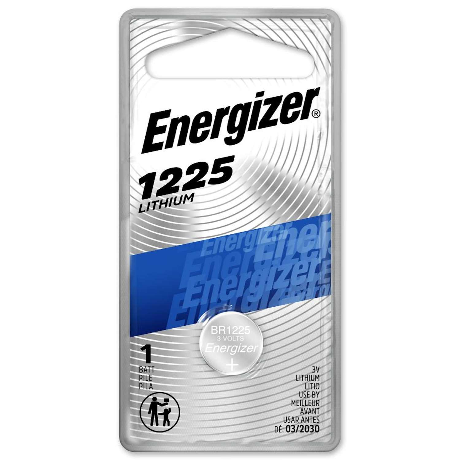 Energizer 1225 3V Lithium Battery - Long Lasting Power for Watches, Calculators & Medical Devices - Perfect for Everyday Use and Emergency Backup