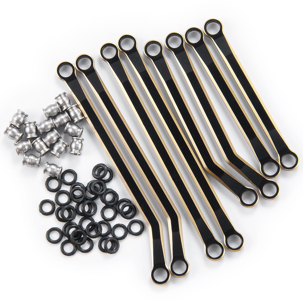 Upgraded High Clearance Aluminum Alloy Chassis Links Set for TRX4M Defender & Bronco 1/18 Scale RC Crawler Cars - Perfect for Off-Road Trail Crawling and Rock Climbing Adventures