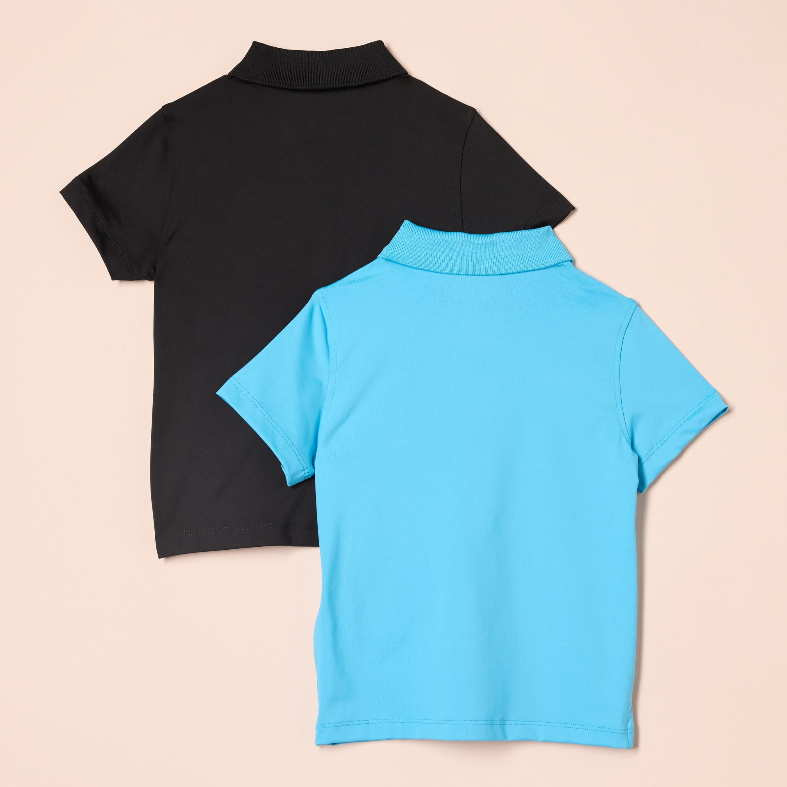 Amazon Essentials Boys' & Toddlers' Active Performance Polo Shirts - 2-Pack | Quick-Dry, Breathable Fabric for Sports & Play | Perfect for School, Soccer & Outdoor Activities
