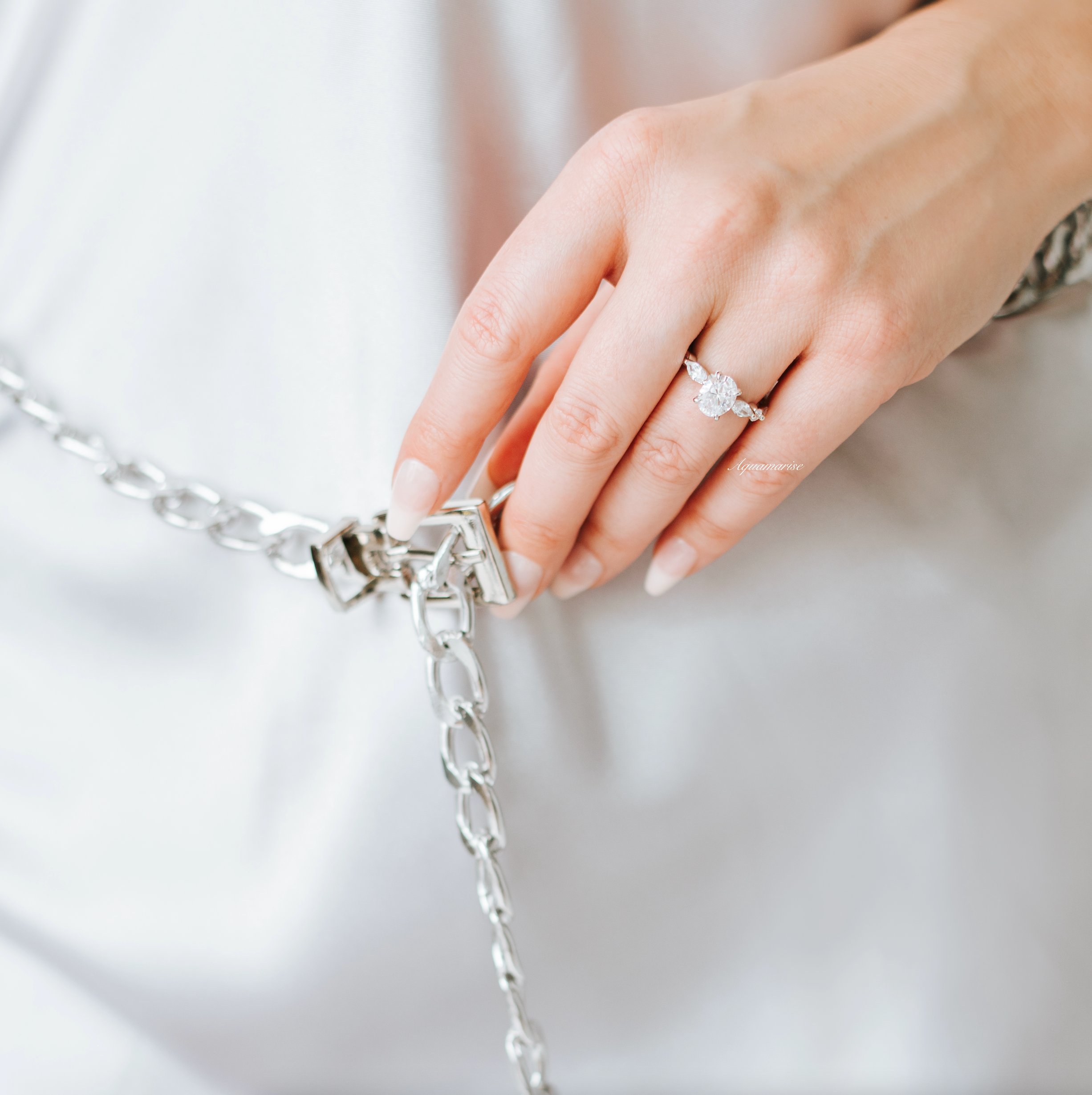 Viviana Lab Grown Diamond Engagement Ring 14K White Gold - IGI Certified | Ethical & Affordable Wedding Jewelry for Proposals, Anniversaries & Special Occasions