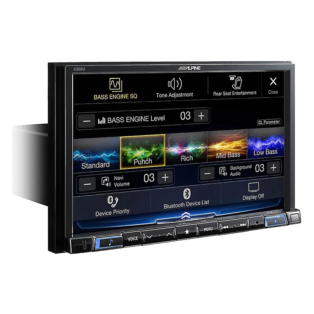 Alpine X308U 8-Inch Mech-Less Restyle Navigation Receiver with Apple CarPlay & Android Auto - Perfect for Upgrading Your Car's Infotainment System