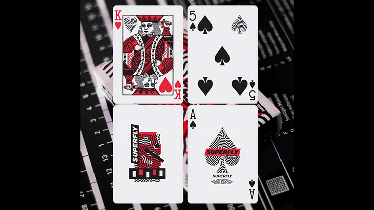 Superfly Spitfire Playing Cards - Premium Red Deck for Poker, Magic Tricks & Card Games | Perfect for Parties, Travel & Collectors