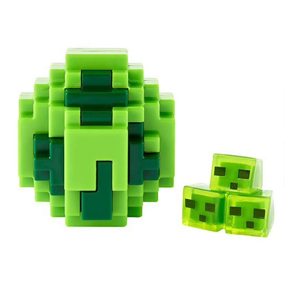 Minecraft Slime Mini-Figure Spawn Egg - Green Slime Toy for Kids, Collectible Game Character - Perfect for Minecraft Party Favors, Birthday Gifts & Game Room Decor
