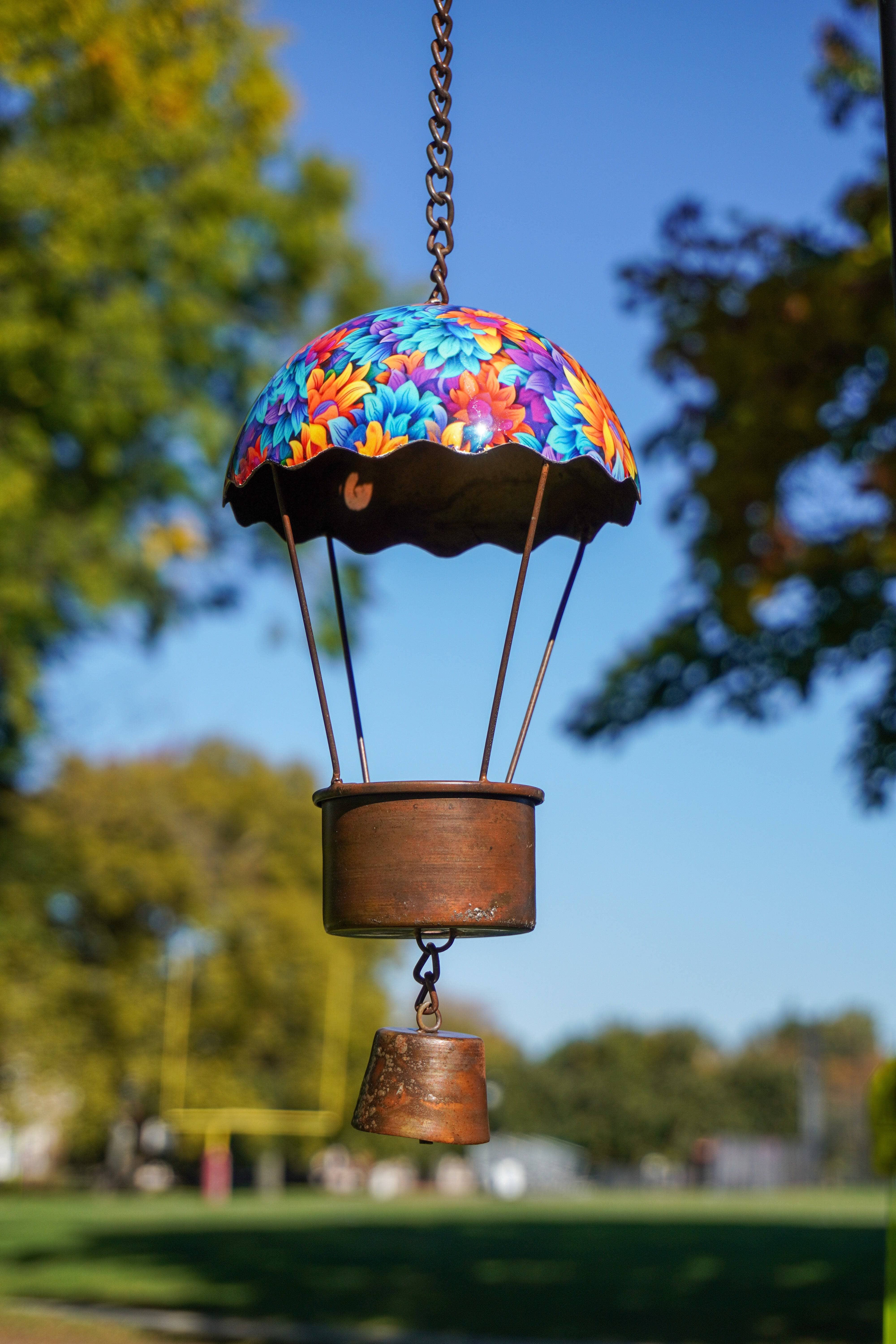 Hot Air Balloon Floral Hanging Ornament - Handmade Home Decor for Nursery, Baby Shower, Wedding & Party Decoration | Perfect for Ceiling, Wall & Window Display