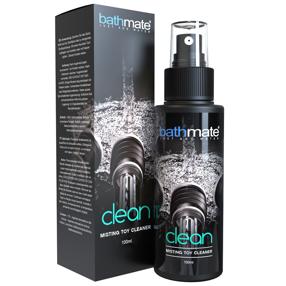 Bathmate Clean Misting Toy Cleaner - Gentle Disinfectant Spray for Adult Toys & Bath Accessories | Perfect for Post-Use Sanitizing & Storage Preparation