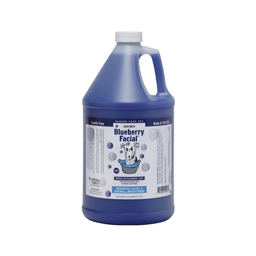 Natural Blueberry Facial Shampoo for Dogs & Cats - Gentle Cleansing & Deodorizing Pet Shampoo - Perfect for Sensitive Skin & Regular Grooming Routine