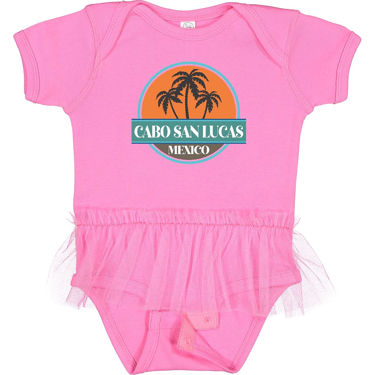 Inktastic Cabo San Lucas Beach Vacation Infant Tutu Bodysuit - Cute Baby Girl Outfit for Tropical Getaway, Family Photos & Beach Party