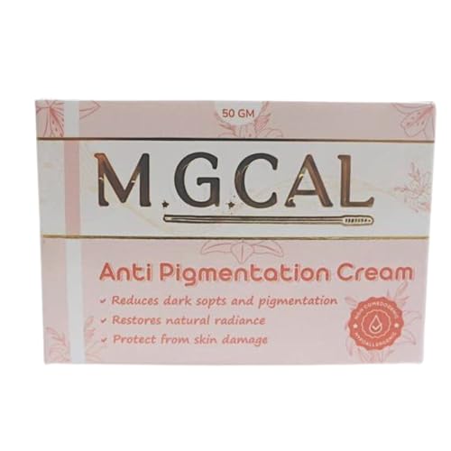 MG CAL Anti Pigmentation Cream for Dark Spots & Tanning - Brightening Treatment for Dull Complexion | 50g (Pack of 2) | Gentle Yet Effective Formula for Face & Body | Perfect for Daily Skincare Routine & Post-Sun Care