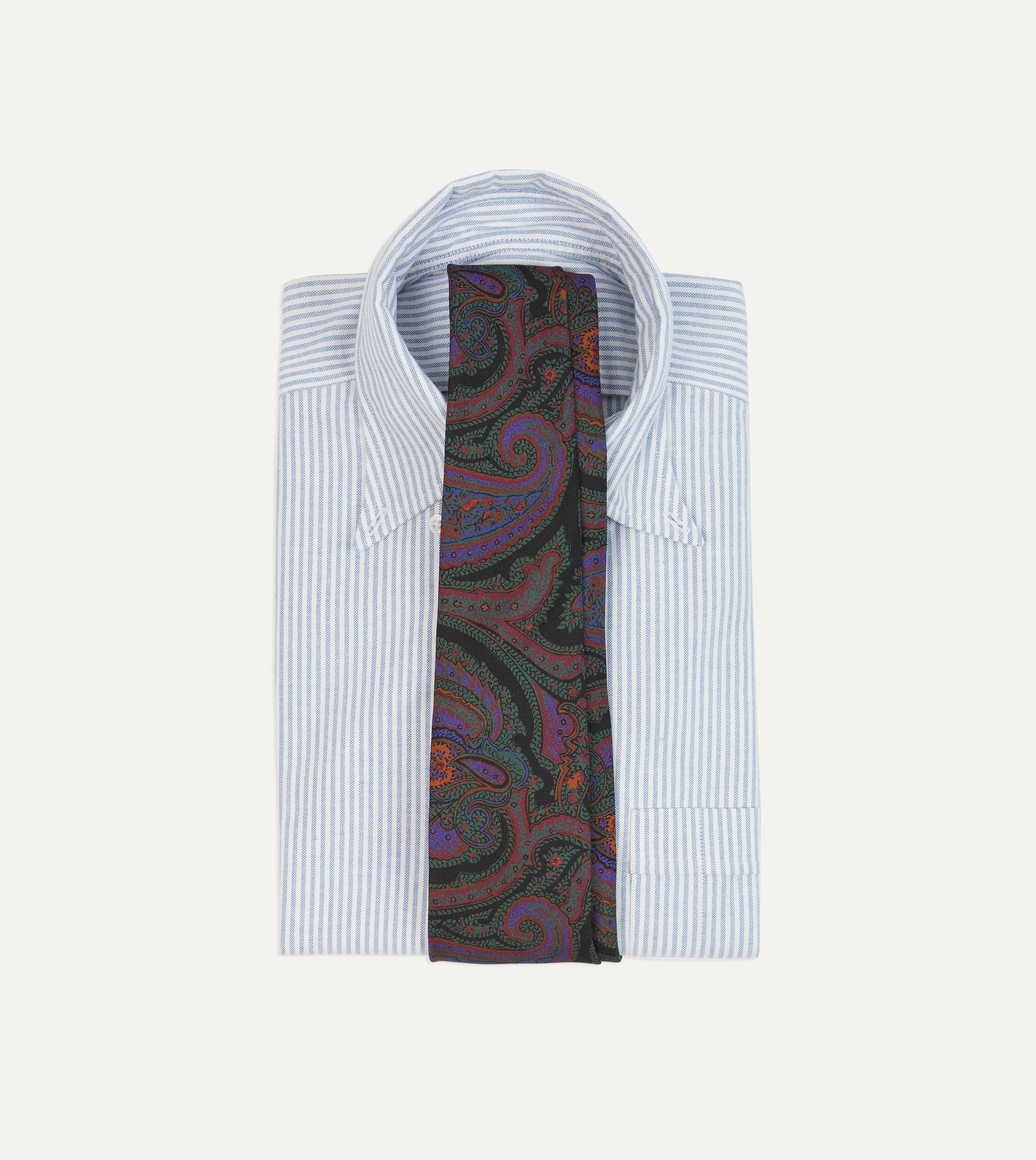 Elegant Green Acanthus Print Silk Self-Tipped Necktie for Men | Formal & Business Attire | Perfect for Weddings, Office & Special Occasions