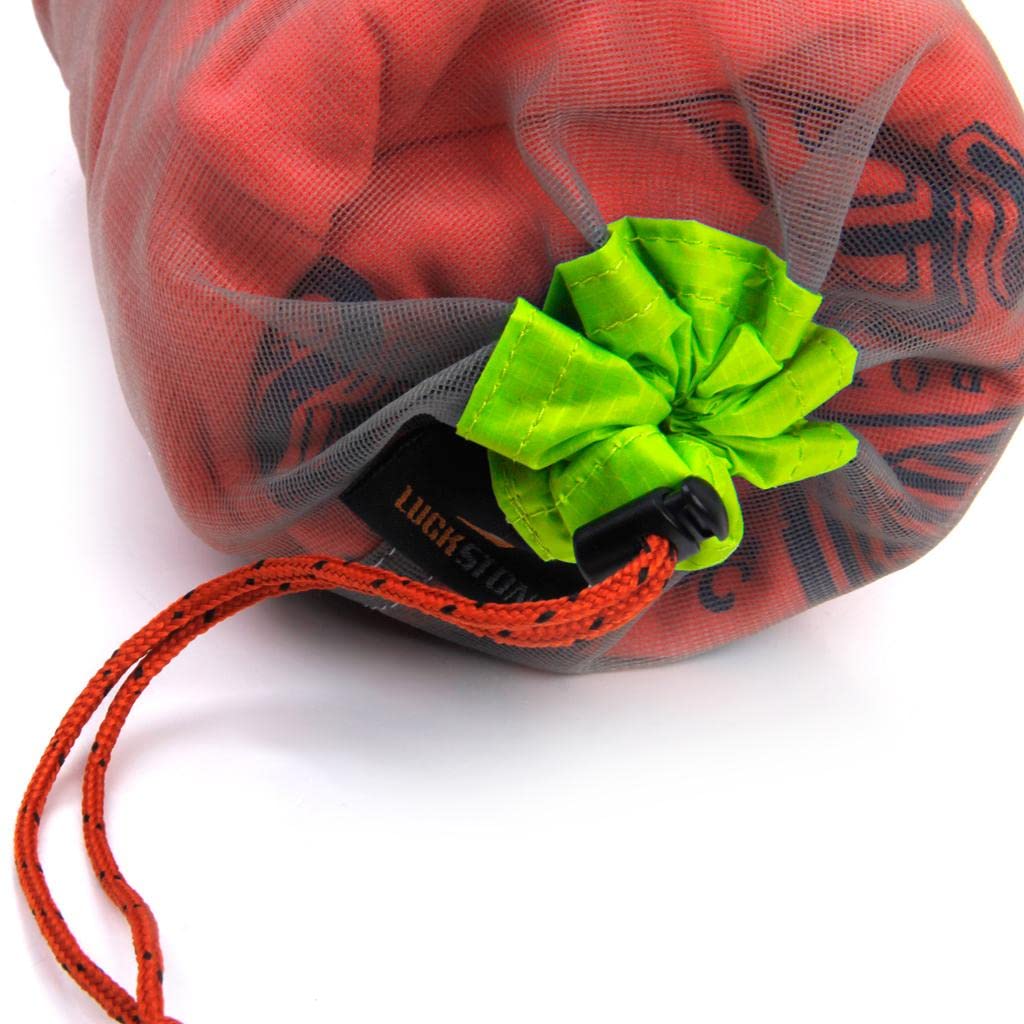 Ultra Light Mesh Stuff Sack Storage Bag for Travel Camping - Compact Organizer for Hiking, Backpacking & Outdoor Gear Storage
