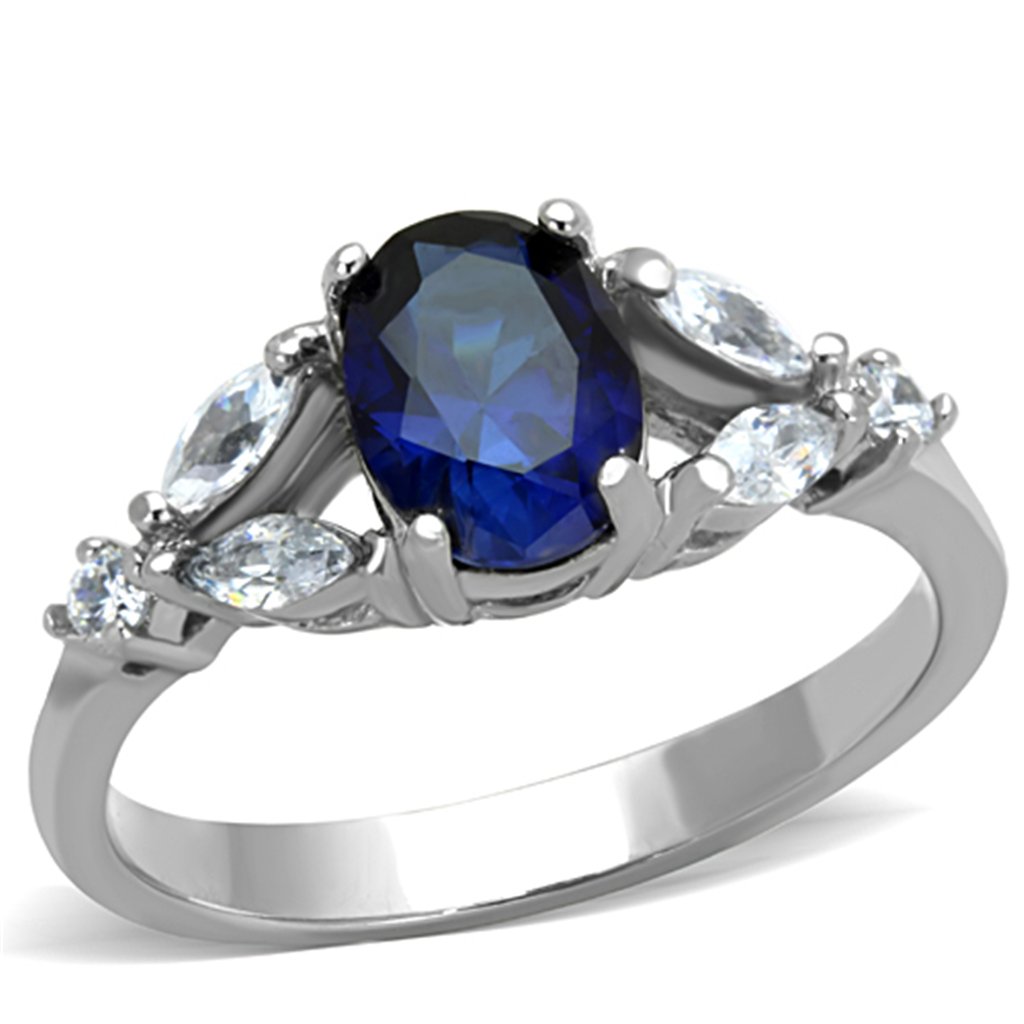 1.67ct Blue Montana CZ Oval Engagement Ring for Women Size 5-10 - Perfect for Proposals & Weddings