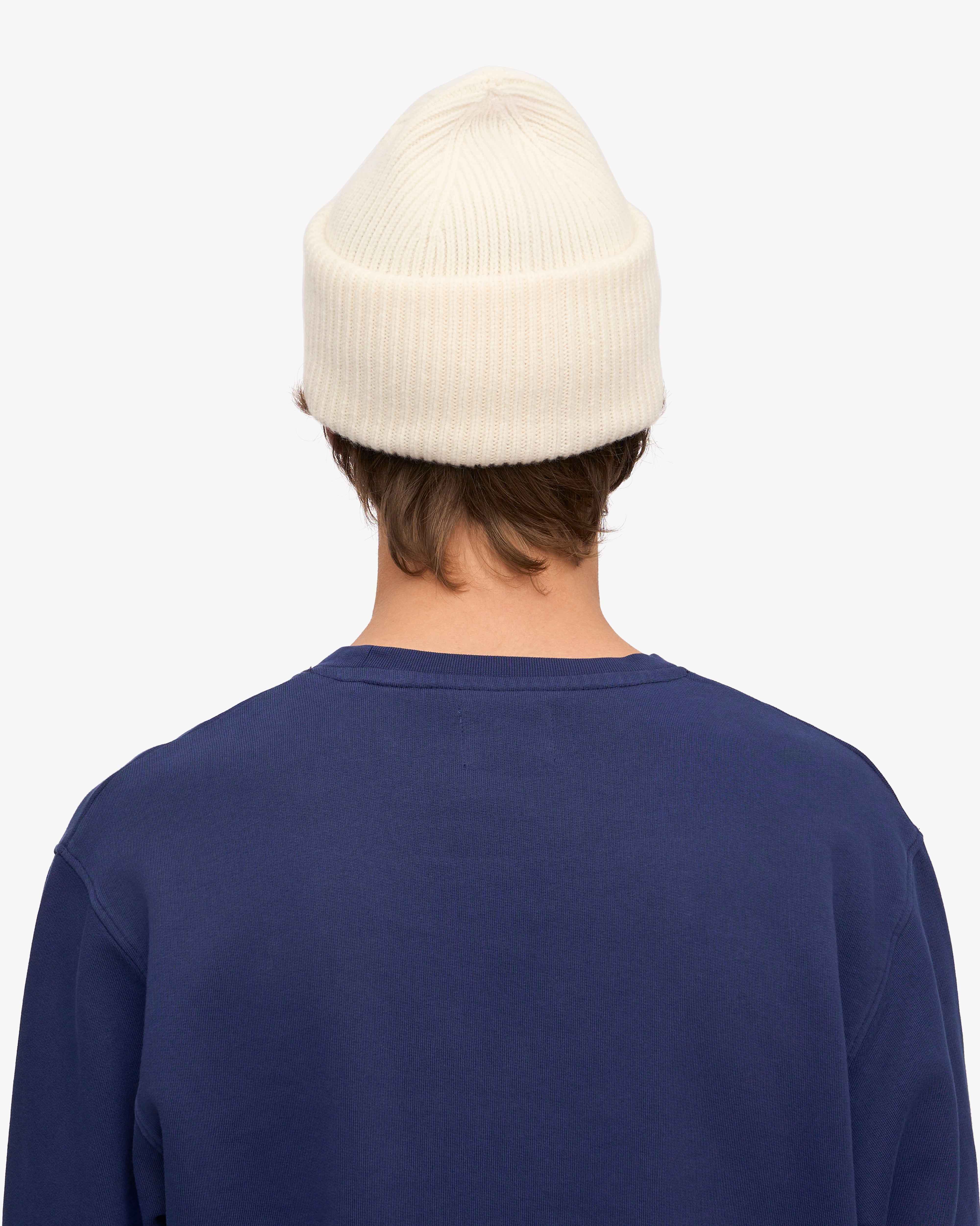 Premium Merino Wool Beanie Hat for Men & Women - Soft & Warm Winter Accessory - Optical White - Perfect for Skiing, Hiking & Outdoor Activities