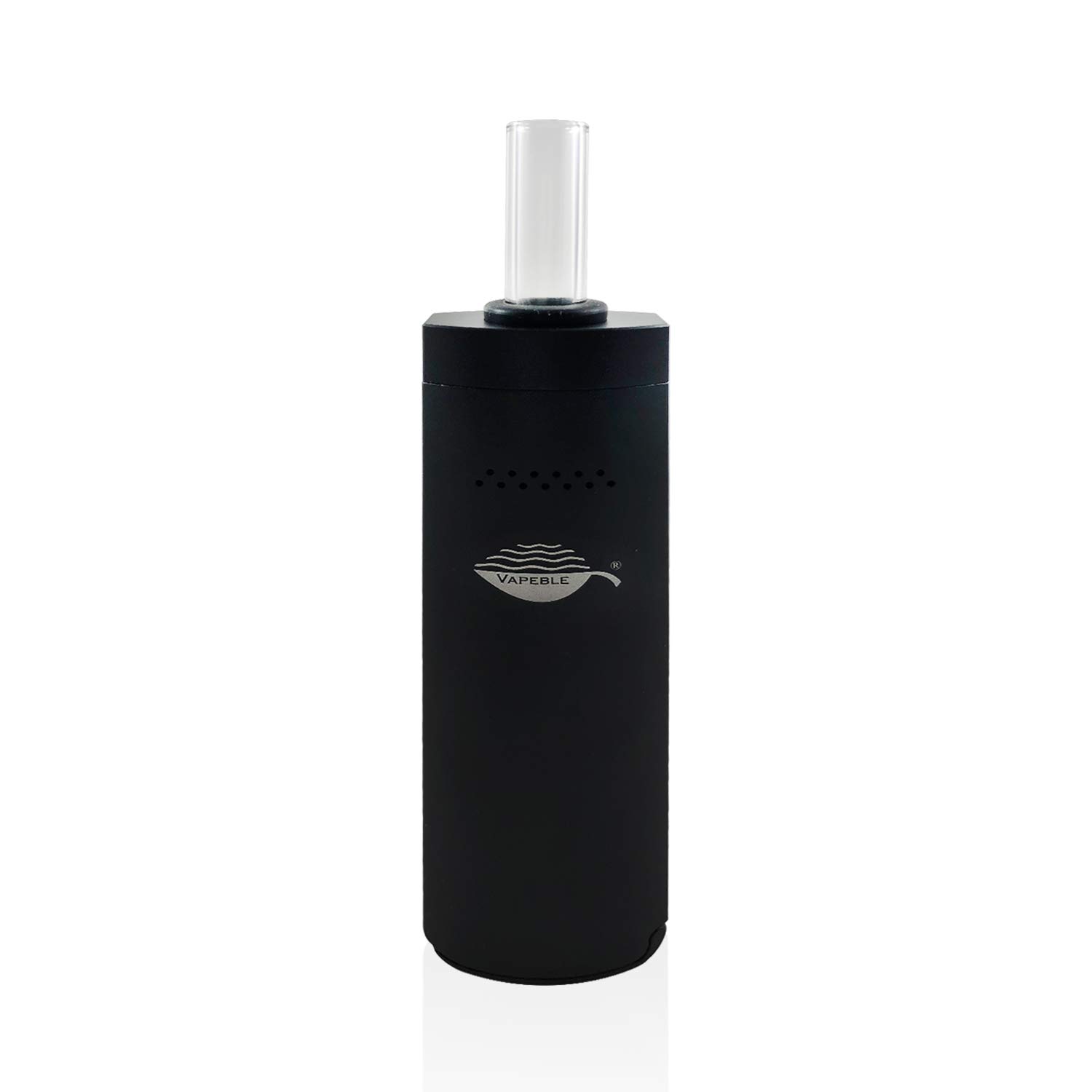 Premium Vaporizer for Herbs, Resins & Oils - Wolke Vapeble with Glass Mouthpiece, Metal Body, Replaceable 3200mAh Battery, OLED Display & Adjustable Temp Control - Perfect for Home Use, Travel & Relaxation