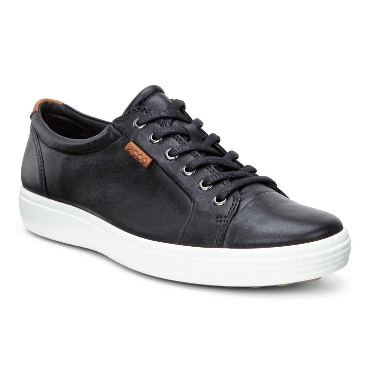 Ecco Women's Soft 7 Sneakers in Black | Comfortable Walking Shoes for Women | Perfect for Work, Travel & Everyday Wear