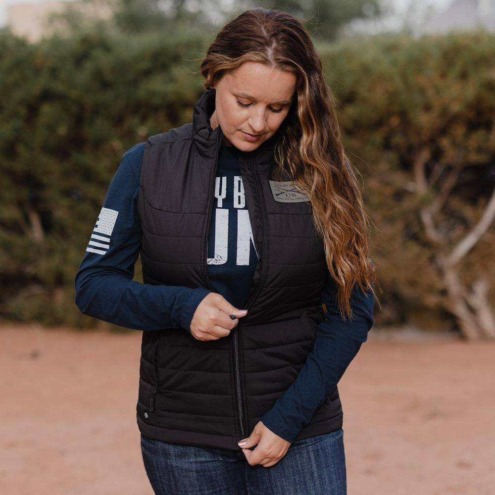 Women's Grunt Vest - Black | Lightweight Outdoor Hunting Jacket for Women | Perfect for Hunting, Hiking & Camping