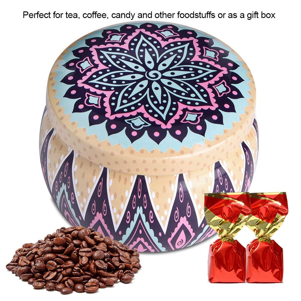 Premium Tinplate Storage Box - Airtight Metal Canister for Dry Food, Spices, Camping Supplies & Party Favors | Perfect for Kitchen Organization, Travel Essentials & Gift Giving (Set of 1)