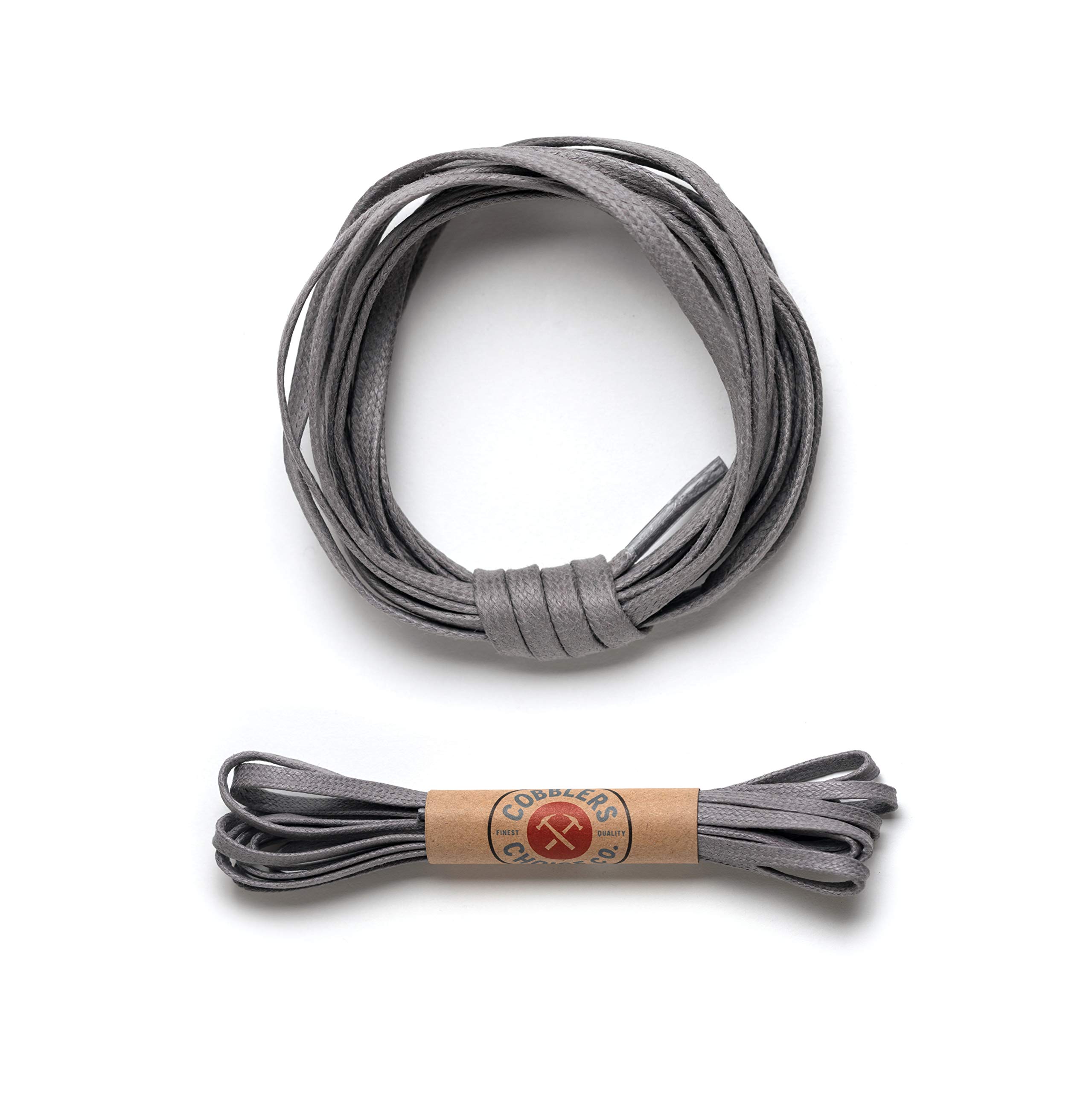Premium Flat Waxed Cotton Boot Laces - Durable & Stylish Shoelaces for Work Boots, Hiking Shoes & Outdoor Footwear - Cobbler's Choice Replacement Laces for Men & Women
