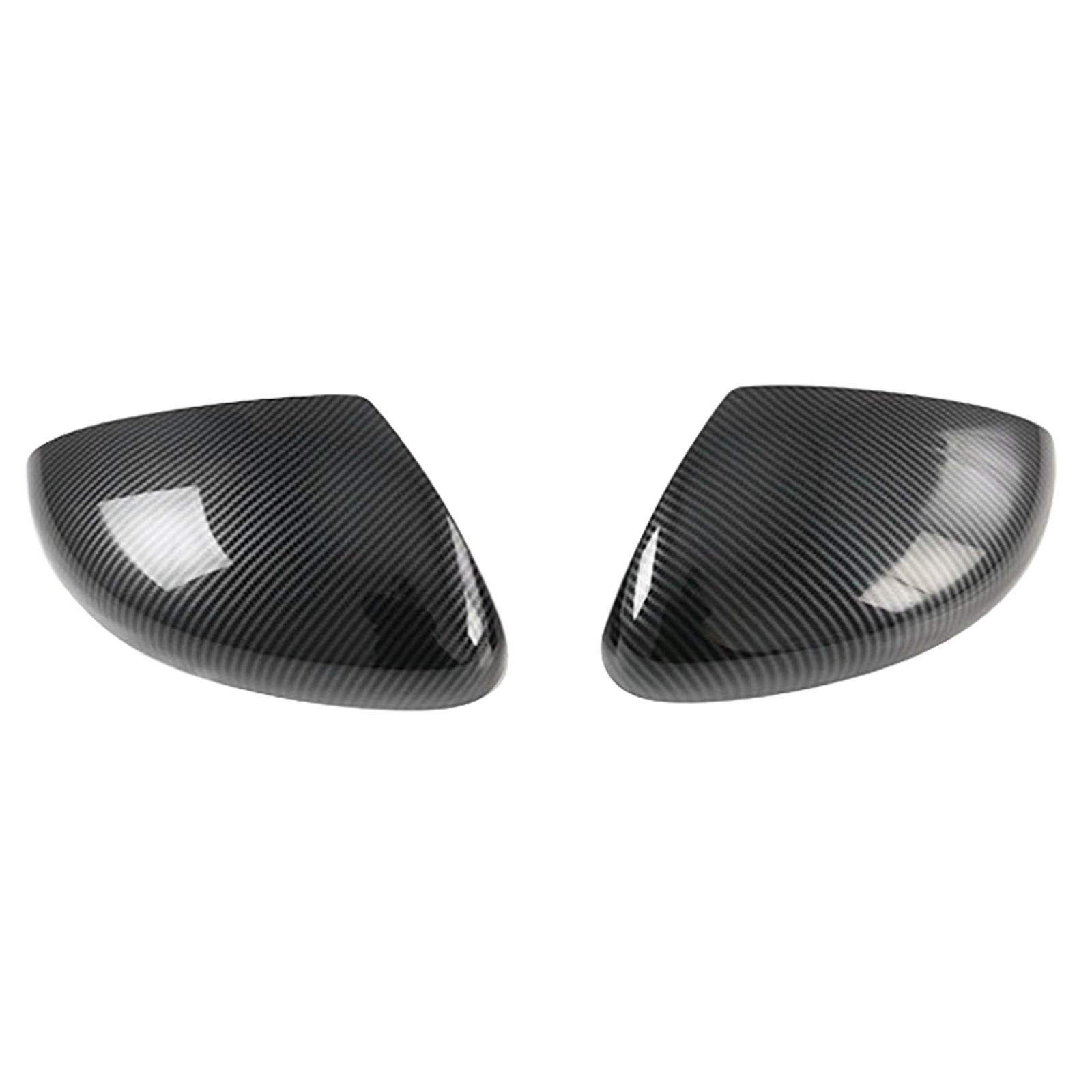 ABS Carbon Fiber Rearview Side Door Mirror Cover for Honda Fit Jazz 2020 2021 - Car Exterior Accessories - Enhances Style & Protection for Urban Driving & Daily Commutes