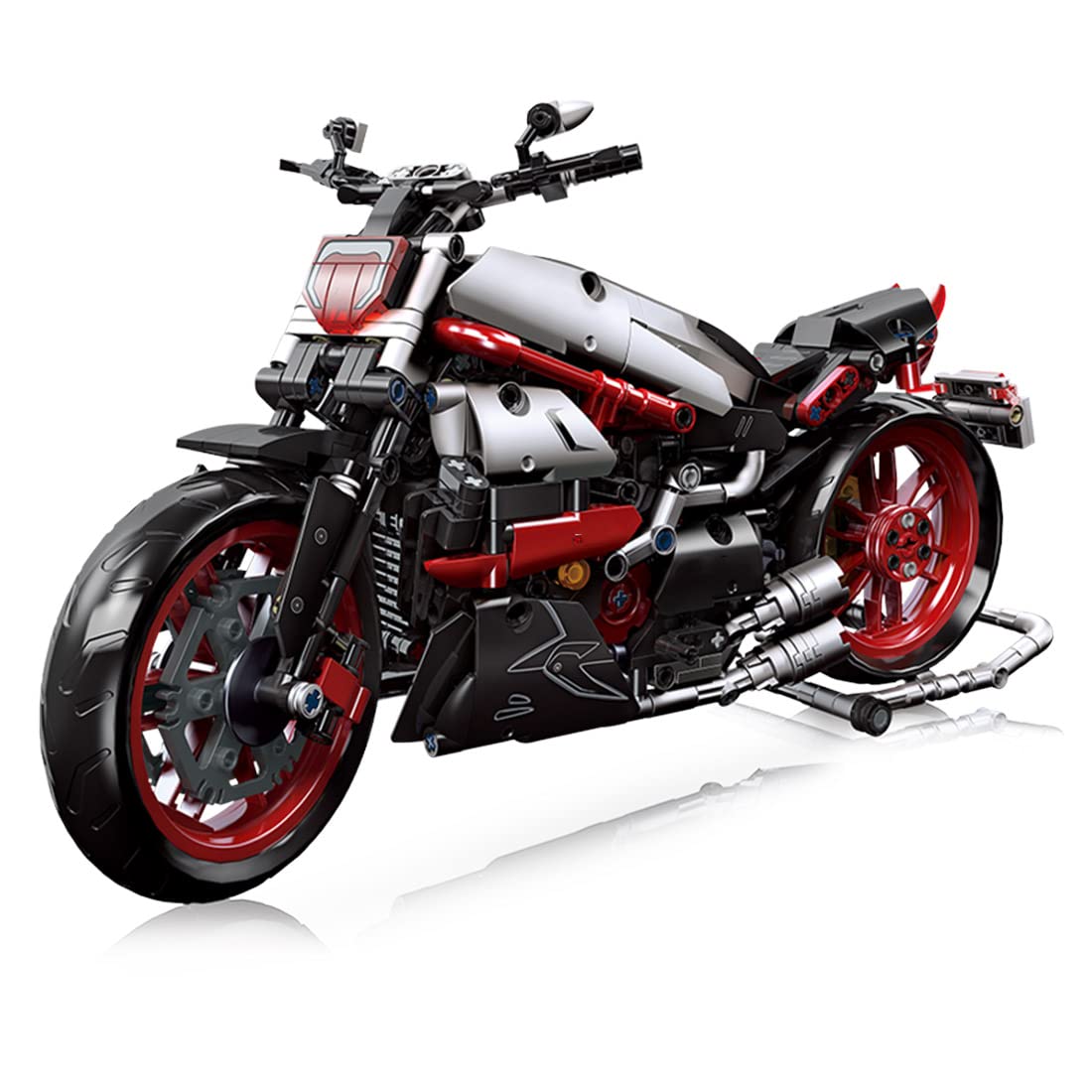 Technics Ducati Diavel Motorcycle Building Kit - 896-Piece Lego-Compatible Model for Adults & Kids | Perfect for Collectors, DIY Enthusiasts & Home Decoration