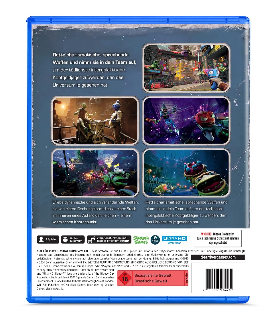 High On Life PS5 Game - Action-Adventure Sci-Fi Shooter for PlayStation 5 | Explore Alien Worlds & Battle Enemies | Perfect for Gamers & Sci-Fi Fans