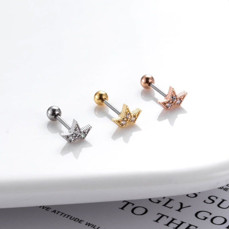 20G Cartilage Surgical Steel Flower Tiny Ball Back Earrings - Hypoallergenic Stud Earrings for Women | Perfect for Daily Wear, Parties & Gifts