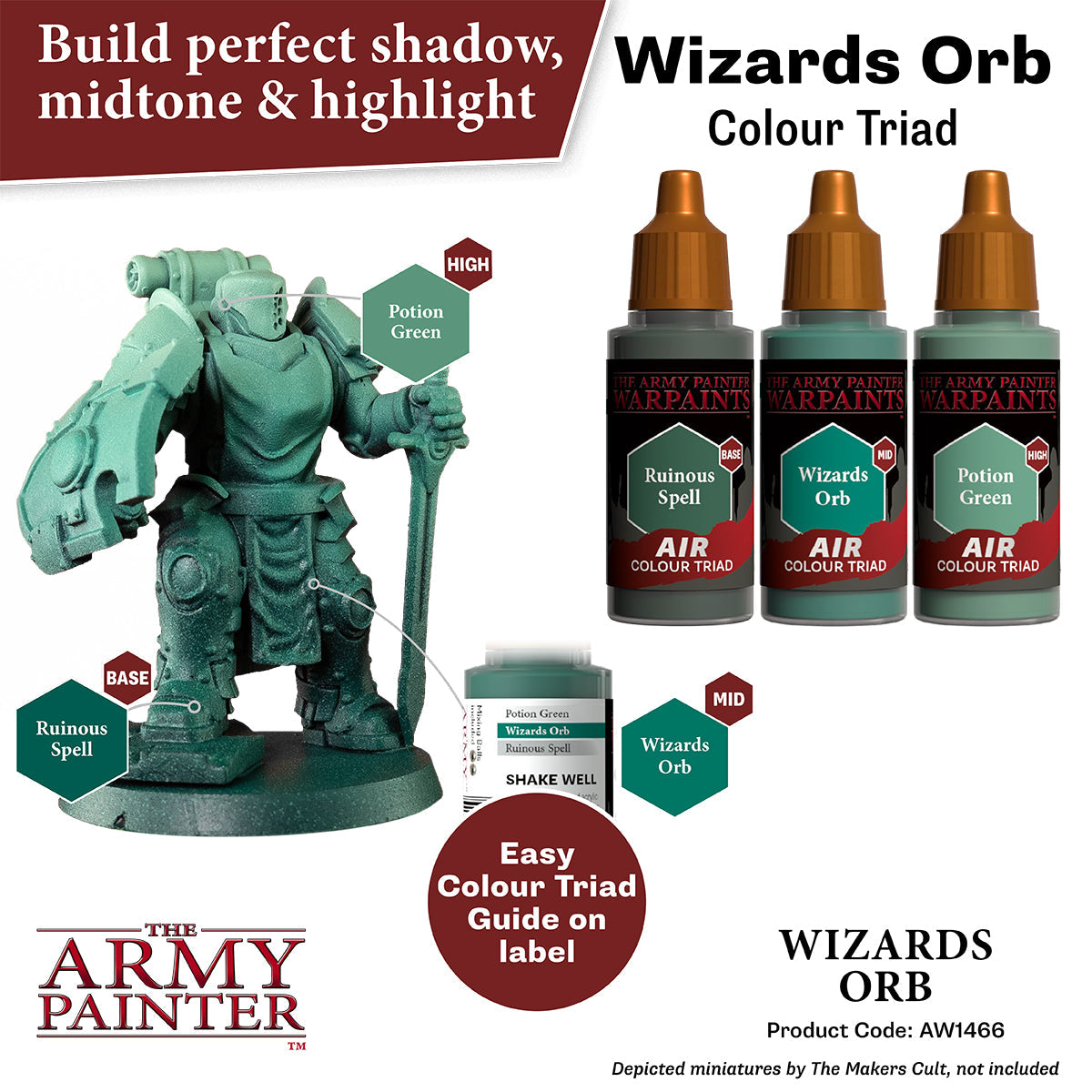 Warpaints Air: Wizards Orb - Premium Fantasy Miniature Painting Kit for Tabletop RPG & D&D - Perfect for Game Night & Collectors
