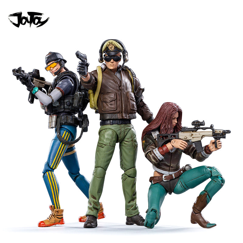 JOYTOY 1/18 Scale 3.75 Inch Action Figure Set - Awakening Luoning, Masan & Tiezha (3PCS) | Collectible Military Model Toys for Display & Role Play