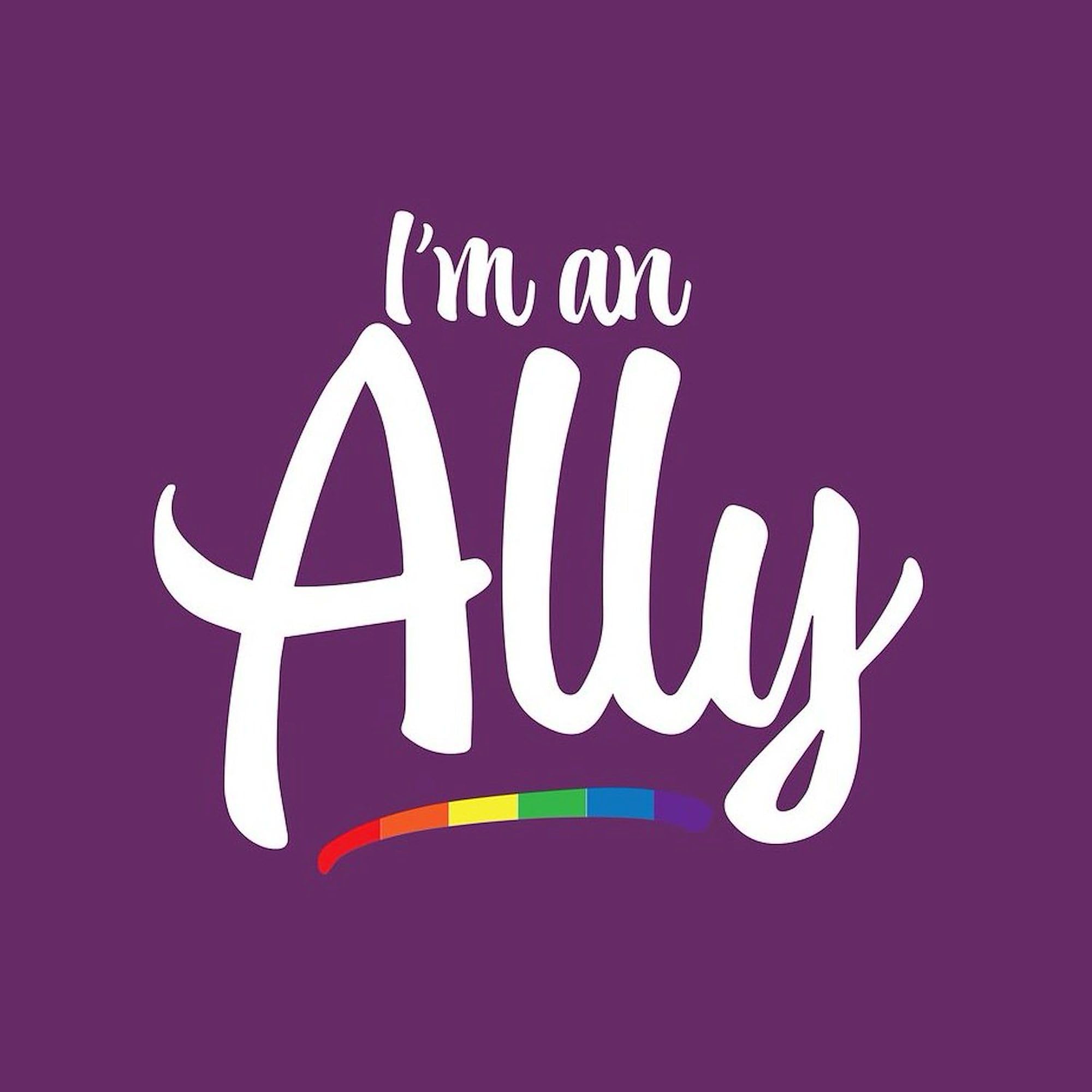 I'm an Ally Gay Pride Sticker - Waterproof Car Decal & Bumper Sticker for LGBTQ+ Support - Perfect for Cars, Laptops, Notebooks & Pride Events