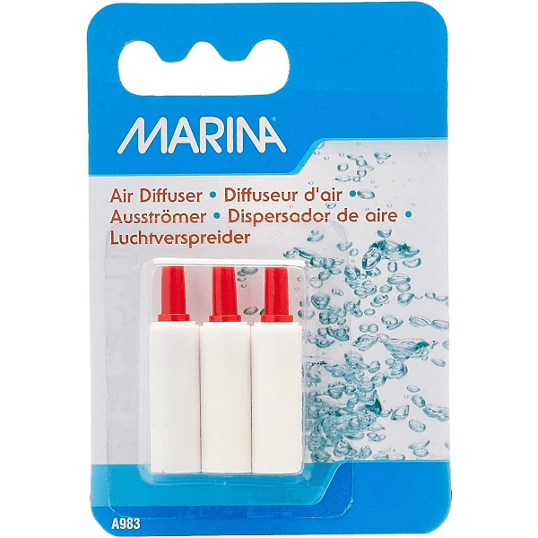 Marina Mist Air Stone 3 Pack - Premium Aquarium Air Stones for Fish Tank Oxygenation - Perfect for Freshwater & Saltwater Tanks, Hydroponics, and Pond Aeration