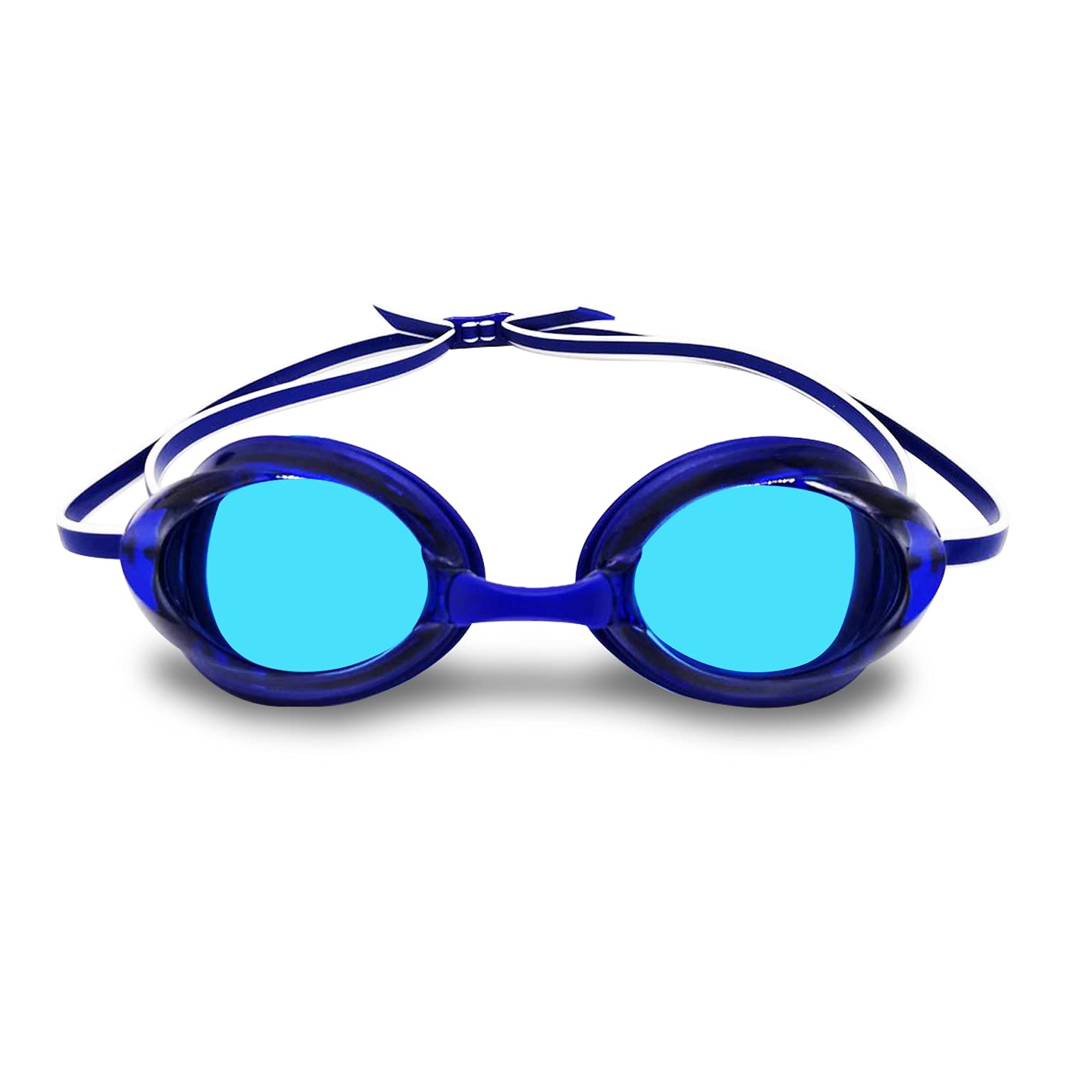 Amazon Basics Unisex Swim Goggles - Anti-Fog UV Protection Swimming Goggles for Adults & Kids - Perfect for Pool, Beach, and Competitive Swimming