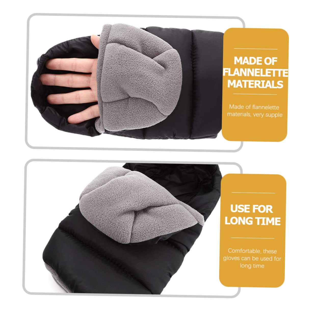 VICASKY 5 Pairs Winter Baby Stroller Gloves - Soft Handle Covers for Strollers & Prams - Universal Fit for Most Standard Models - Keep Hands Warm During Cold Weather Walks & Outdoor Activities