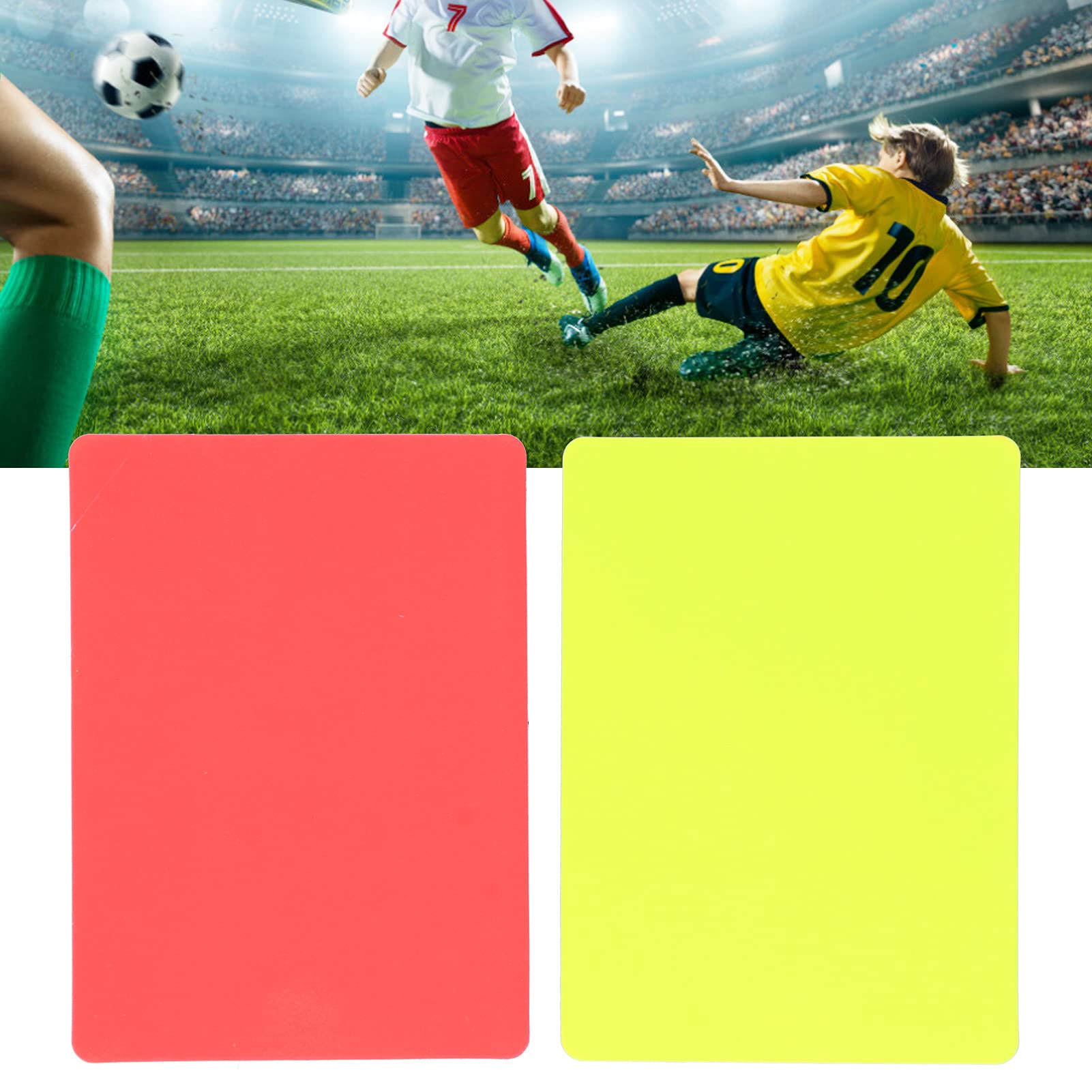 Referee Penalty Cards Set - 5 Red & 5 Yellow Football Cards for Matches