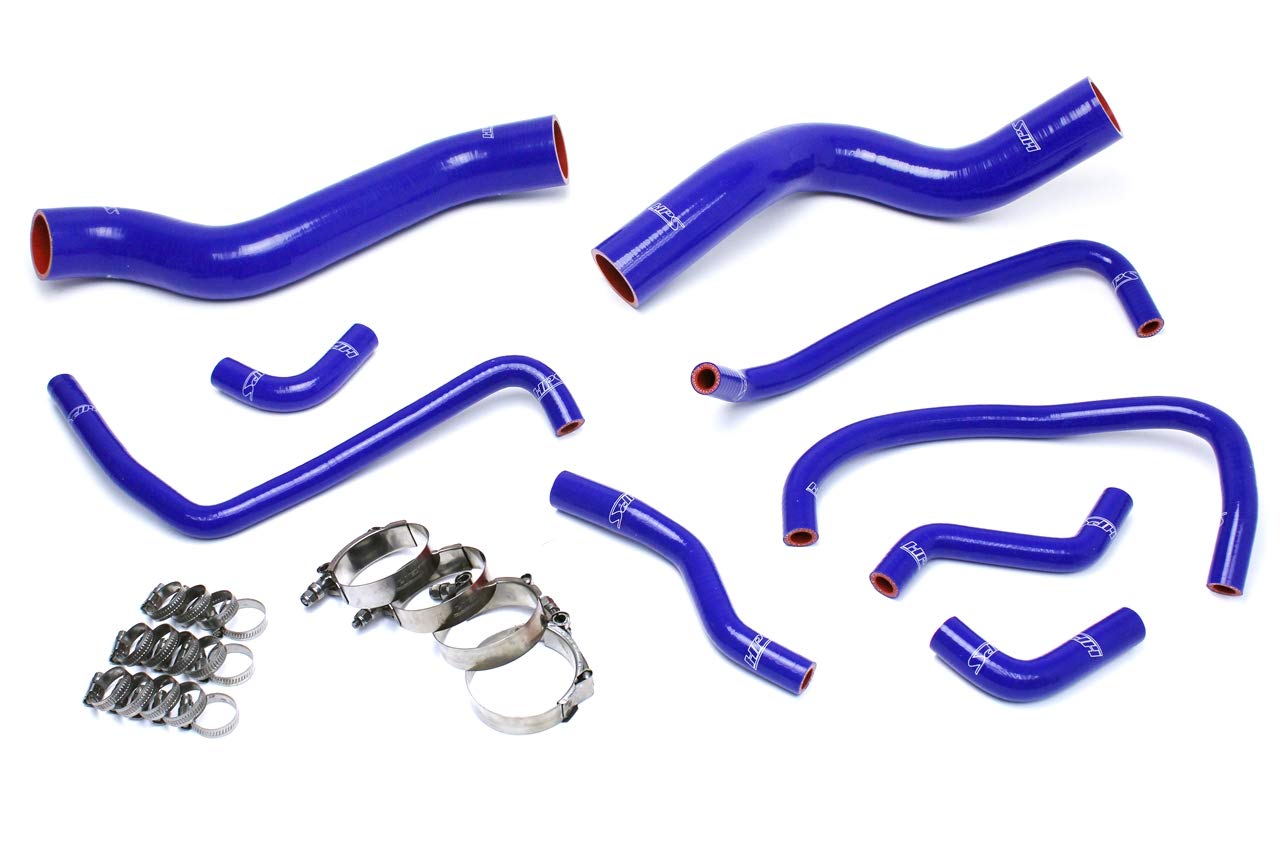HPS 57-1503-BLUE Blue Silicone Radiator Hose & Heater Hose - High Performance Cooling System Replacement for Cars, Trucks, SUVs - Perfect for Engine Overheating Prevention & DIY Auto Repair