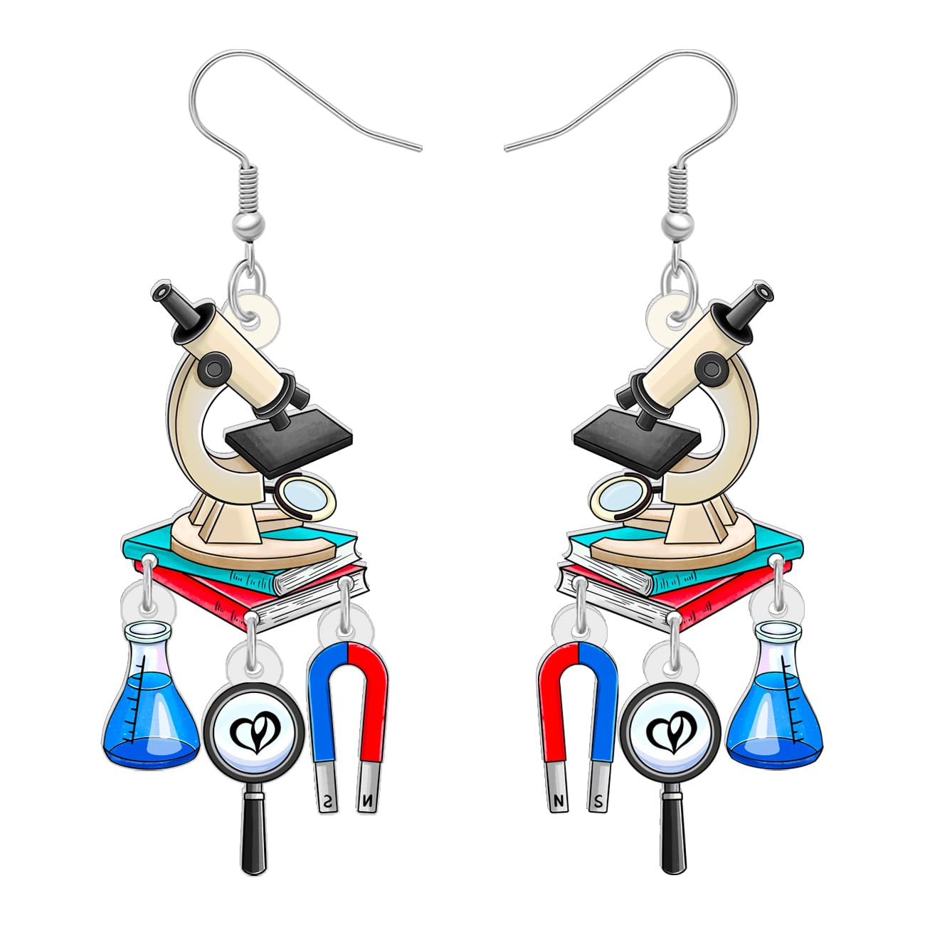 Science Atom Earrings for Women - Chemistry Teacher Gifts for Back to School & Lab