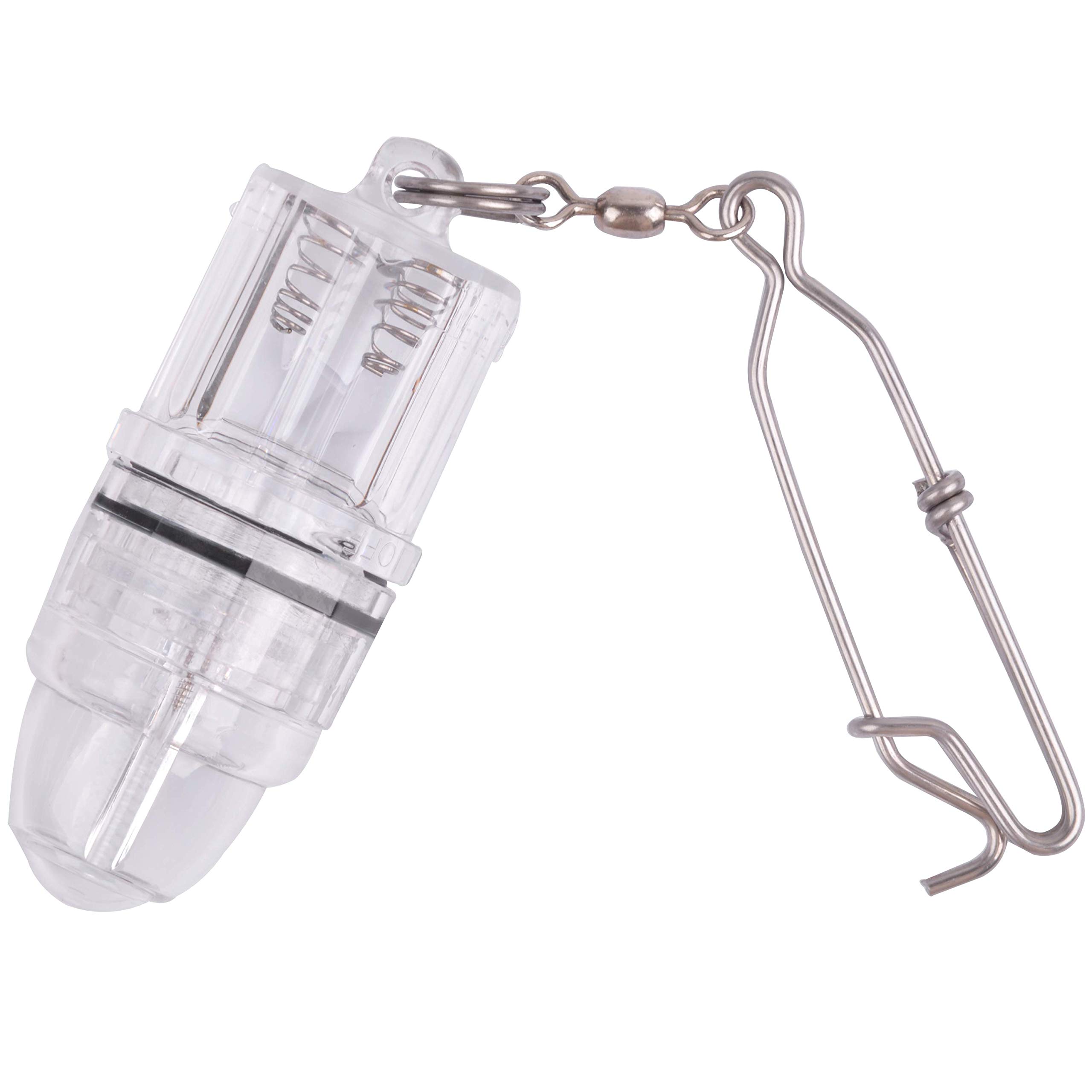 Deep Drop LED Fishing Light with Clip - Underwater Fish Attractor Lamp - 2100ft Depth - Perfect for Night Fishing, Ice Fishing & Boat Fishing