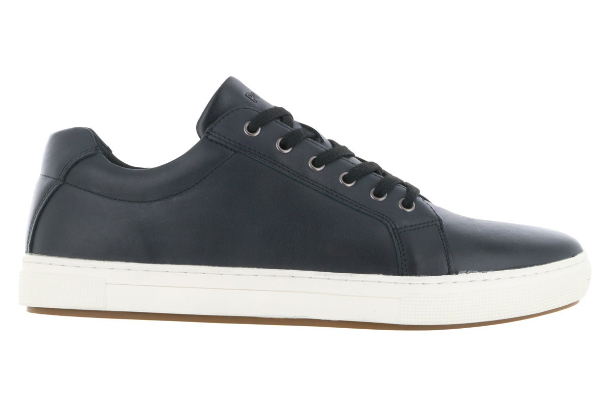 Propet Koda Leather Sneakers for Men - Comfortable Black Casual Shoes for Walking, Running & Everyday Wear