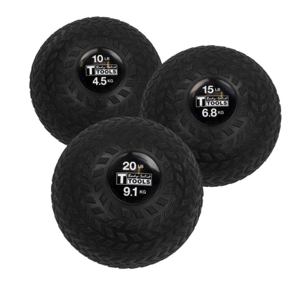 Body Solid BSTTT Tire Tread Slam Balls - Heavy Duty Rubber Medicine Ball for CrossFit, HIIT & Strength Training - Perfect for Gym, Home Workouts & Functional Fitness Training