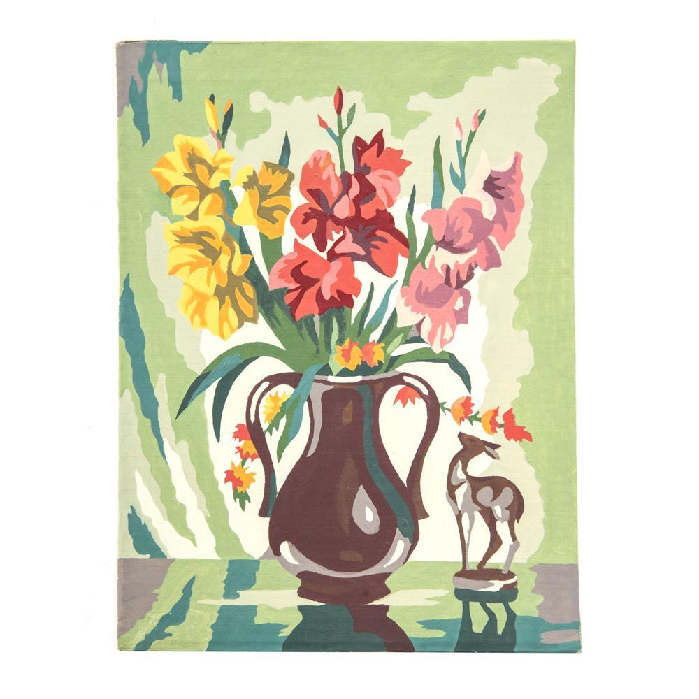 00.27 (A+D) Multi PBN Floral Artwork - Handmade Diamond Painting Kit for Adults, DIY Home Wall Decor, Perfect Gift for Women & Teens (Living Room, Bedroom, Office Decoration)