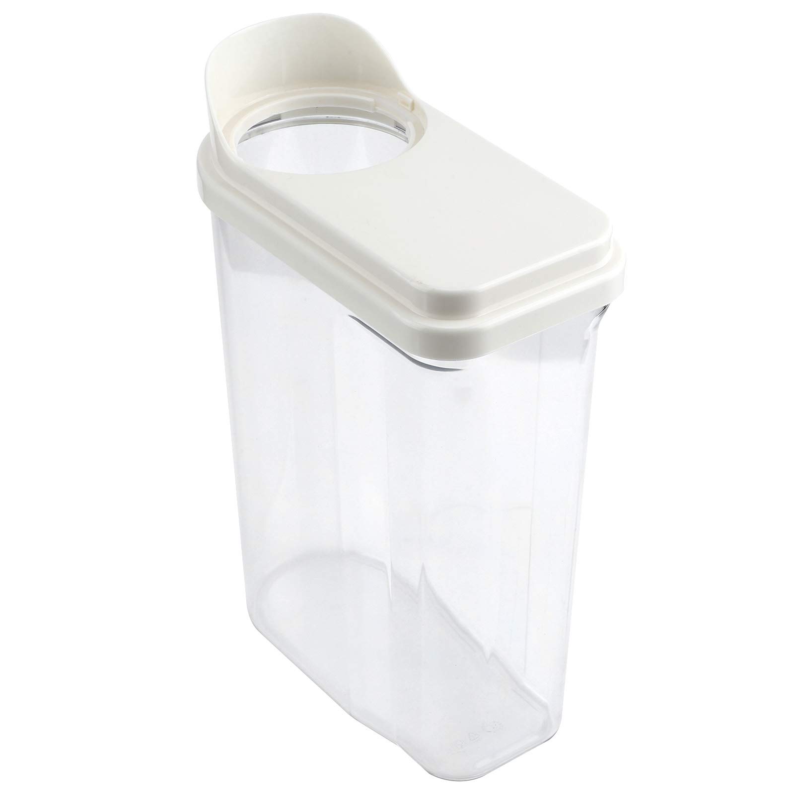 **Eco-Friendly Food Storage Container - BPA-Free Cereal Dispenser for Grains, Snacks & Dried Fruits | Durable, Non-Toxic Kitchen Organizer (White) - Perfect for Pantry, Camping & Meal Prep**