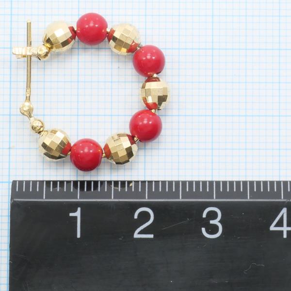 18K Yellow Gold Coral Earrings - Handmade Luxury Jewelry for Women | Perfect for Weddings, Parties & Special Occasions