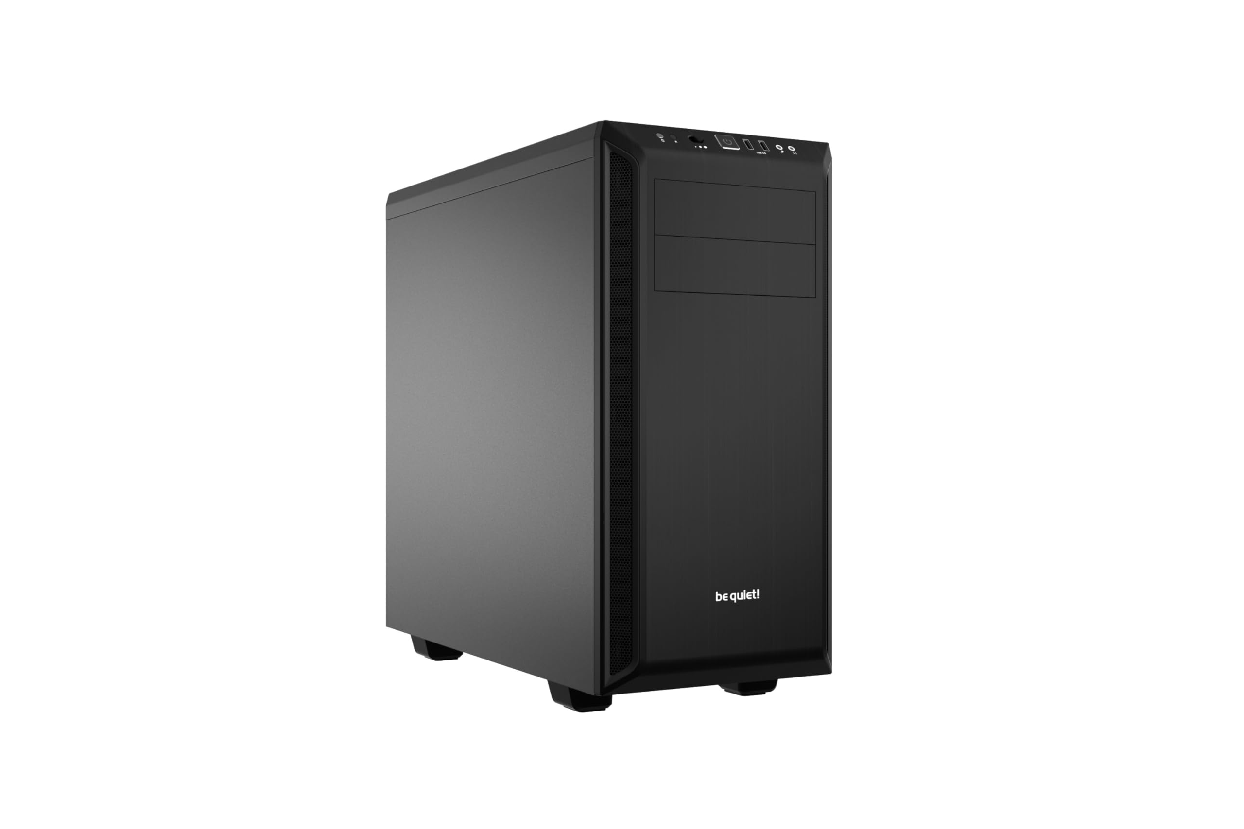be quiet! Pure Base 600 ATX Midi Tower PC Case - 2 Pre-Installed Pure Wings Fans | Silent Black Gaming Computer Case | Perfect for Home Office & Gaming PC Builds