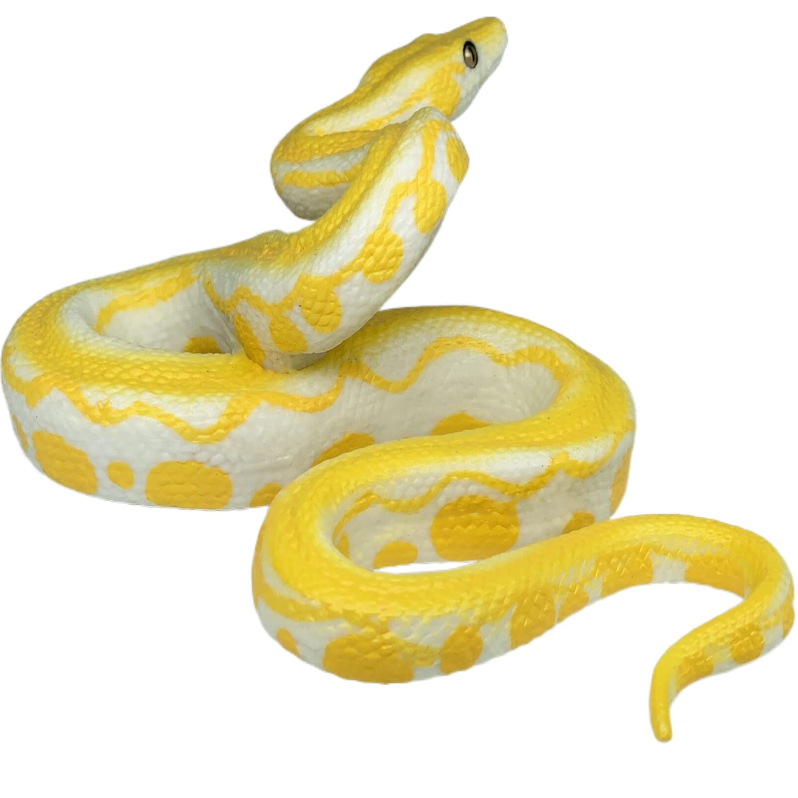 Realistic Fake Snake Toy - Halloween Prank Prop, Scary Rubber Python Snake Figure for Scaring Birds & Squirrels, Boa Constrictor Gag Toy for Kids - Perfect for Pranks, Halloween Decor & Garden Pest Control