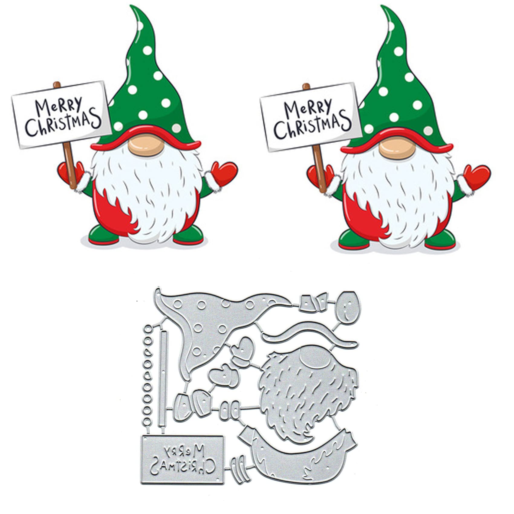 Christmas Santa Metal Cutting Dies & Embossing Stencils for DIY Card Making, Scrapbooking, Photo Albums, and Holiday Decorations – Perfect for Handmade Greeting Cards, Gift Tags, and Festive Paper Crafts